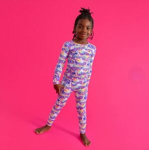 Posh Peanut Purple and Yellow Kids Pajama Set